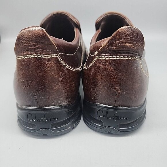 Cole Haan Shoes Mens 9.5 M Everett Air Stitched Bicycle Toe Loafer C06507 Brown - Picture 6 of 9